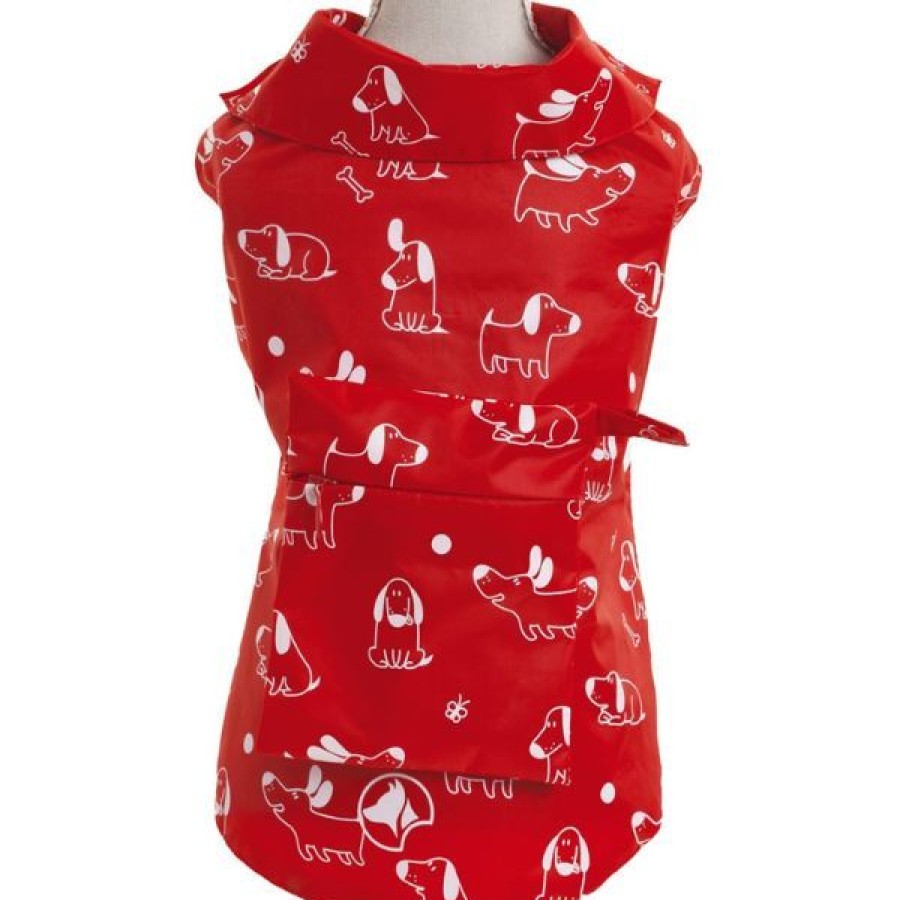 Cani Croci Abbigliamento | Impermeabile Tascabile Red Dogs Croci