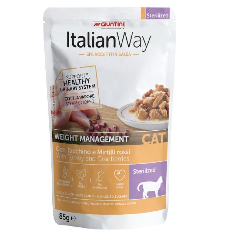 Gatti Italian Way | Italianway Cat Sfilaccetti In Salsa Weight Management Sterilized 85 Gr