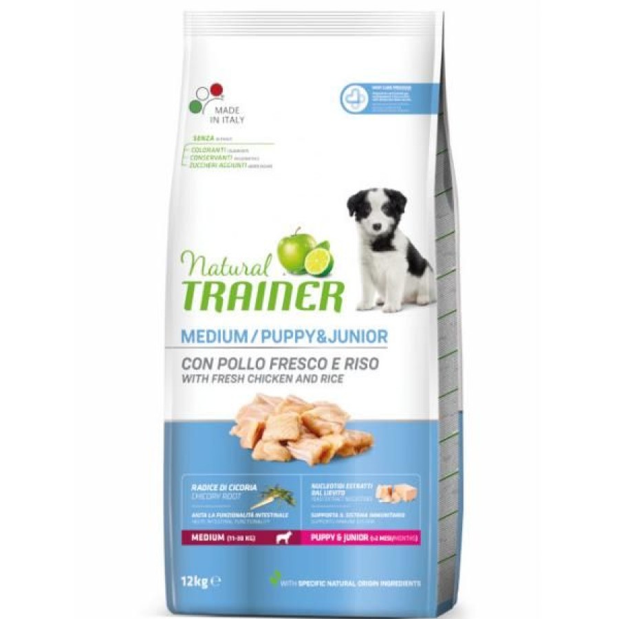 Cani Natural Trainer | Natural Trainer Puppy E Junior Medium Con Pollo