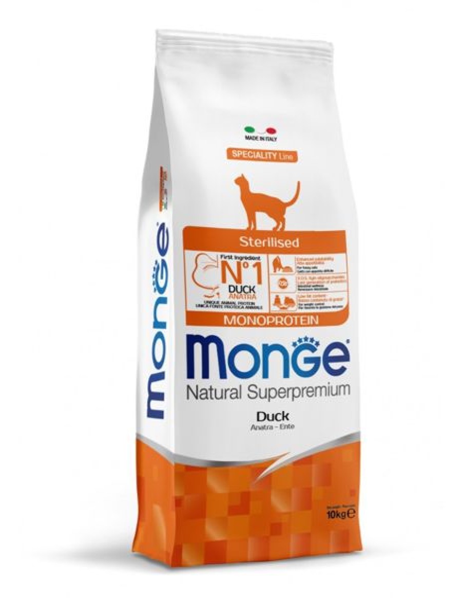 Gatti Monge Natural Superpremium | Monge Natural Superpremium Sterilised Con Anatra
