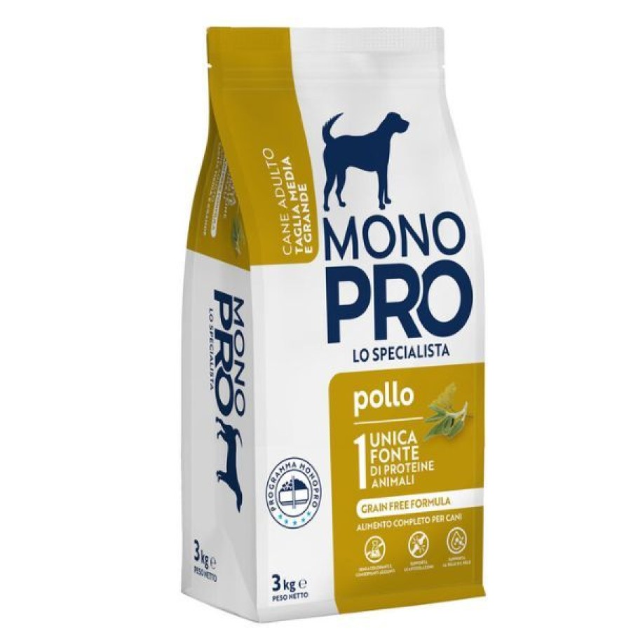 Cani Monopro lo Specialista | Monopro Lo Specialista Adult Medium/Large Grain Free Pollo