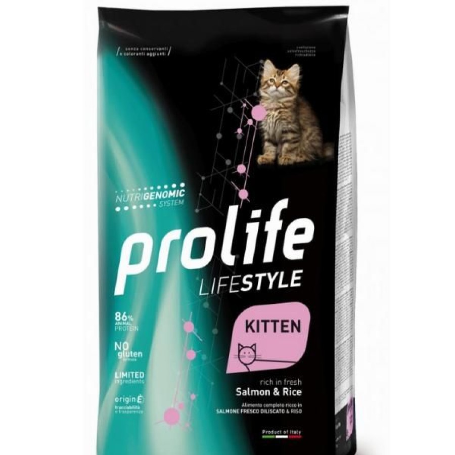 Gatti Prolife | Prolife Lifestyle Gatto Kitten Salmone E Riso