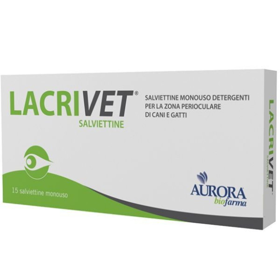 Cani Aurora Biofarma | Aurora Biofarma Lacrivet Salviettine Monouso Cane E Gatto