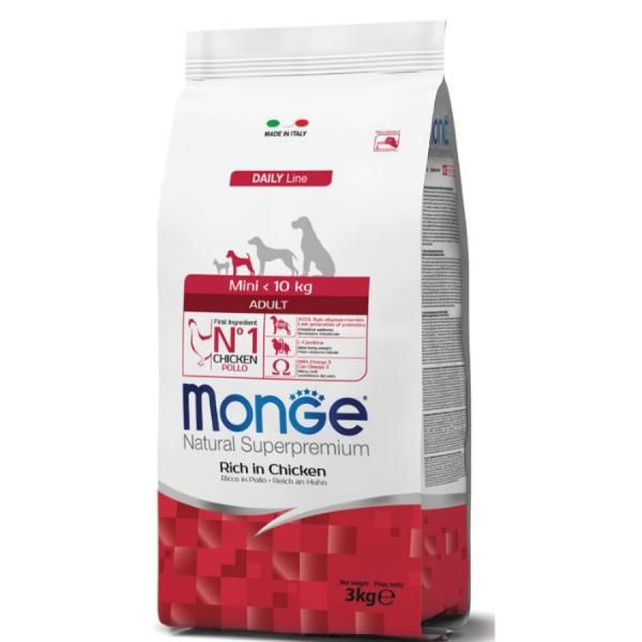 Cani Monge Natural Superpremium | Monge Natural Superpremium Mini Adult Ricco Di Pollo