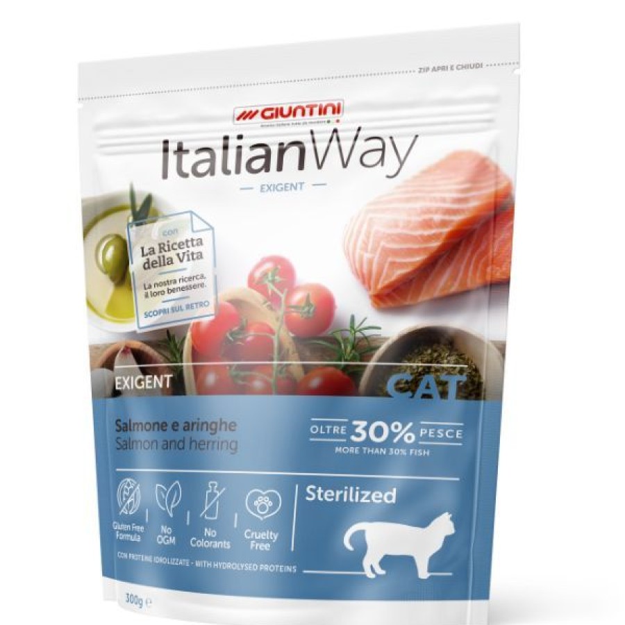 Gatti Italian Way | Italianway Adult Sterilized Exigent Salmone E Aringhe