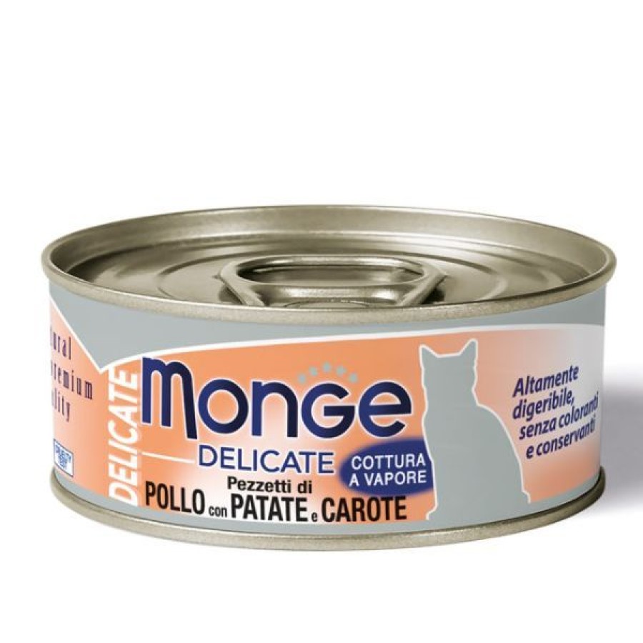Gatti Monge Natural Superpremium | Monge Delicate Adult Cottura Al Vapore 80 Gr