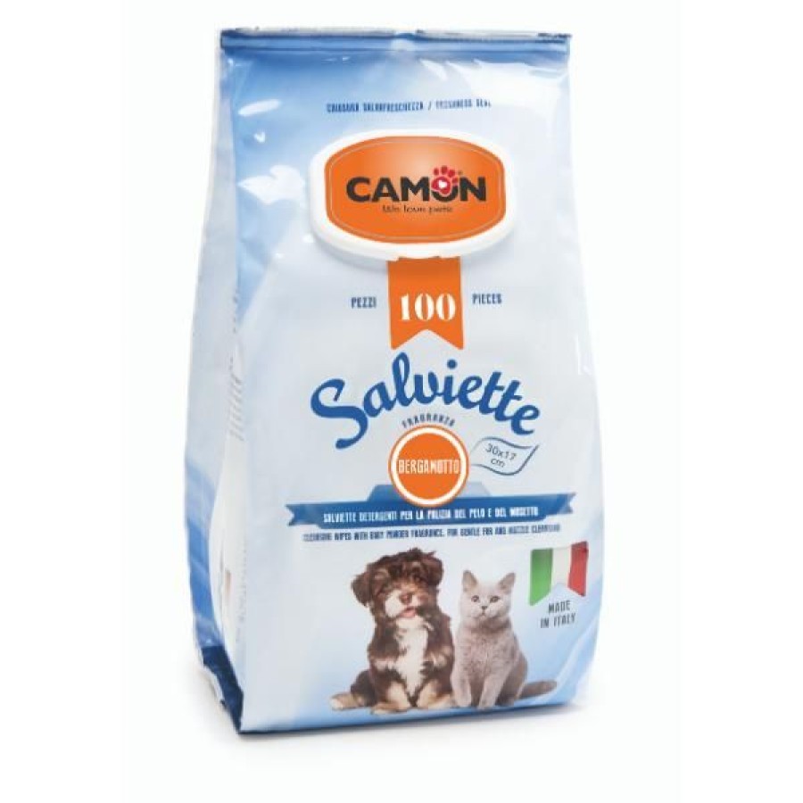 Cani Camon | Salviette Maxi Per Cani Al Bergamotto Camon