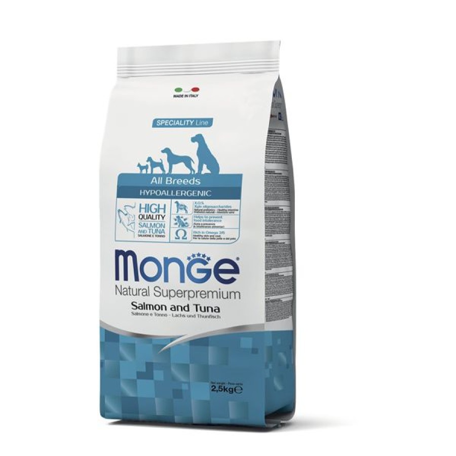 Cani Monge Natural Superpremium | Monge Natural Superpremium Hypoallergenic Salmone E Tonno