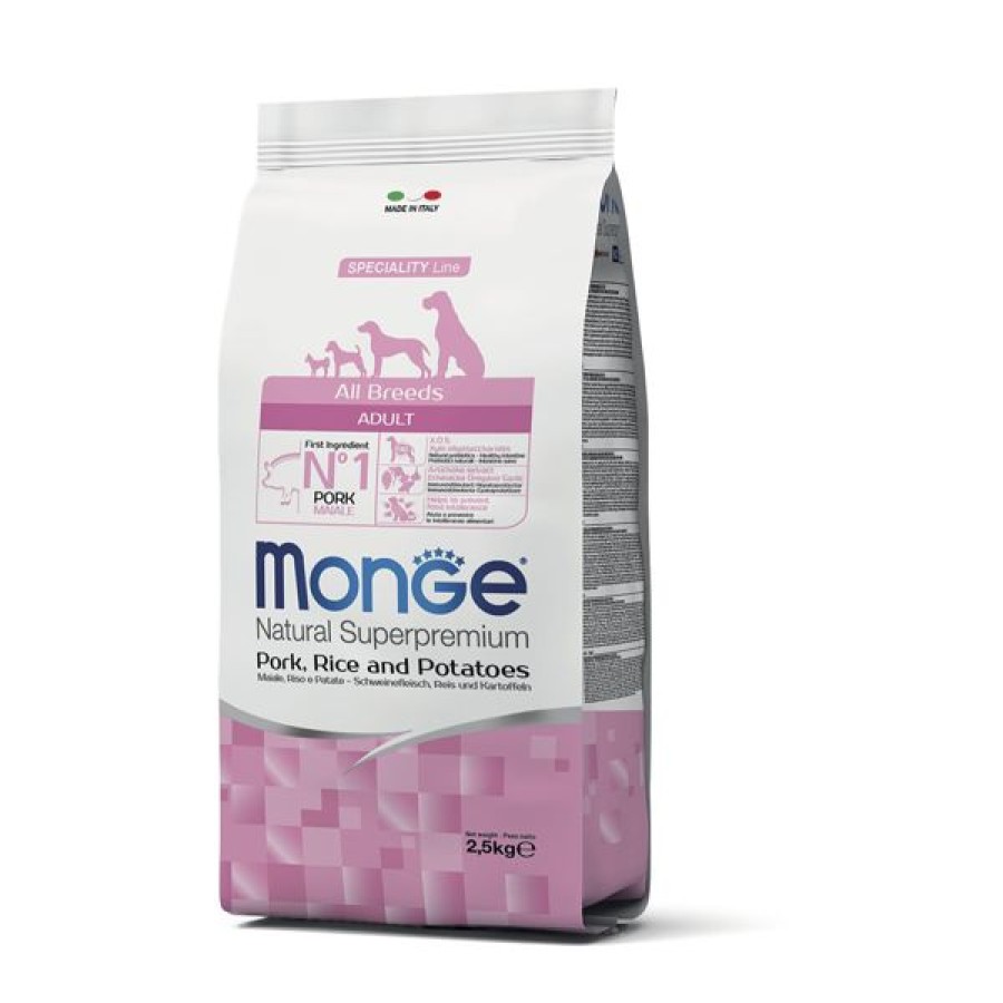 Cani Monge Natural Superpremium | Monge Natural Superpremium Adult Maiale, Riso E Patate