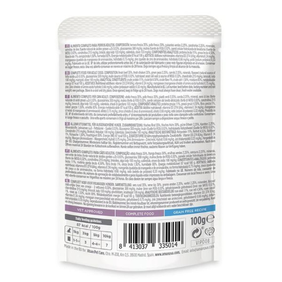 Cani Amanova | Amanova Dog Adult Umido Grain Free 100 Gr