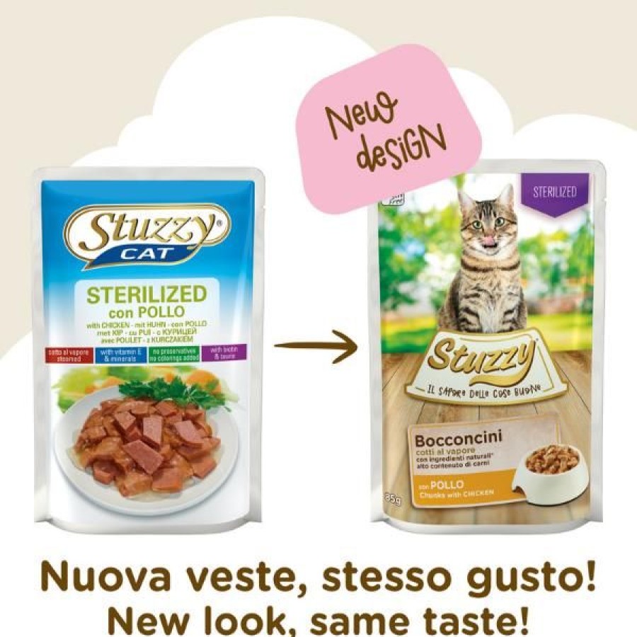 Gatti Stuzzy | Stuzzy Cat Bocconcini Sterilized Cotti Al Vapore 85 Gr
